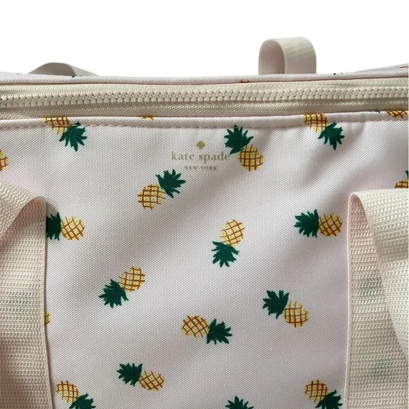 Kate Spade Pink Pineapple Insulated Cooler Bag - Picture 2 of 5